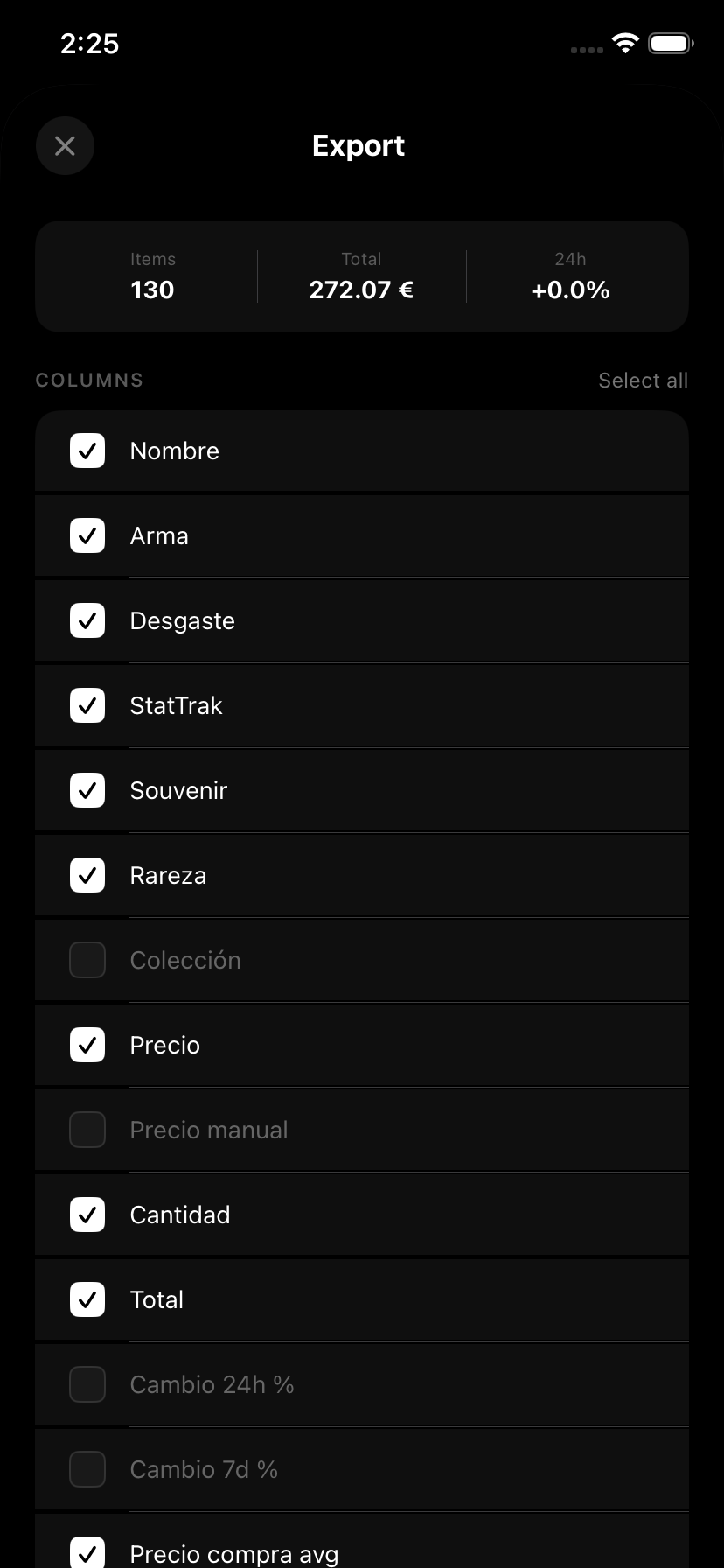Exportar a CSV